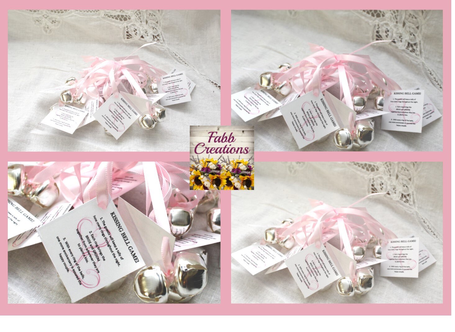 Wedding Kissing Bells Wedding Bell Favor Kissing Bell Etsy