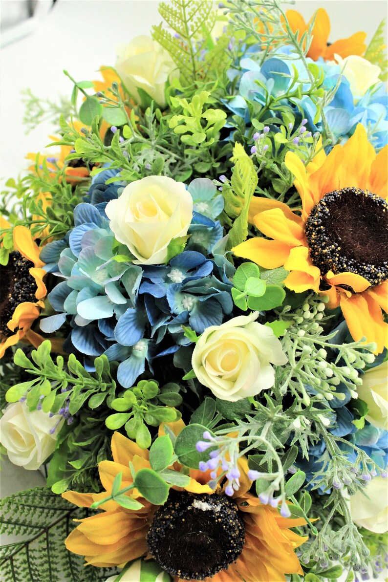 Wedding Centerpiece Sunflower Bouquet Sunflower Wedding Etsy