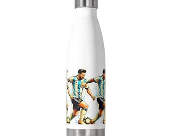Soccer Player Artwork 20oz Insulated Bottle | Colorful Football Illustration