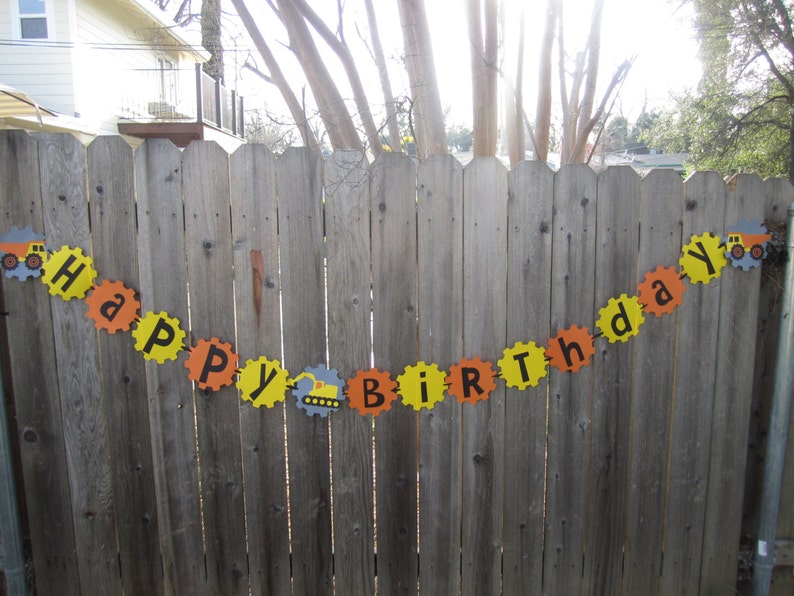 Construction Party Banner | Etsy