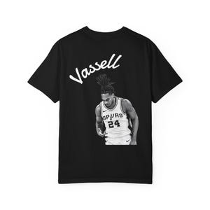 San Antonio Spurs Vassell T-Shirt | Basketball City Jersey Style image 1