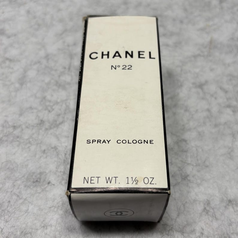 Vintage 1970s Chanel No 22 Spray Cologne Bundle 1 Full / 1 Empty Bottle Set immagine 6
