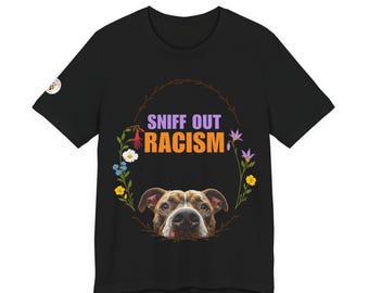 Camiseta para perros "Detecta el racismo" / Pitbull / Caniche / Pomerania