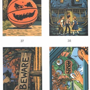 DARKLINE COLORING BOOK - pdf hq | dark horror color by number | print and tablet / spooky printable pages image 10