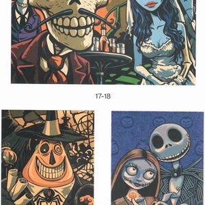 DARKLINE COLORING BOOK - pdf hq | dark horror color by number | print and tablet / spooky printable pages image 2