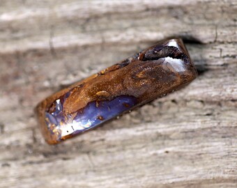 Geometric Boulder Opal Cabochon | Blue Crystal Cave Stone for Metalsmiths