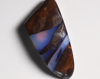 33ct Boulder Opal Fang | Prehistoric Tooth Shape Opal | Translucent Crystal Specimen for Collectors
