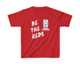 Kids Korea National Football Team Soccer Tee Be the Red | Red FIFA World Cup Shirt