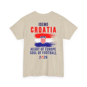Croatia Fan T-Shirt | Heart of Europe, Soul of Football 2026 image 2