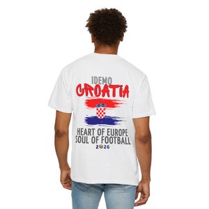 Kroatien fotbolls-T-shirt | Europas hjärta, själen av nationell stolthet (2026) bild 2