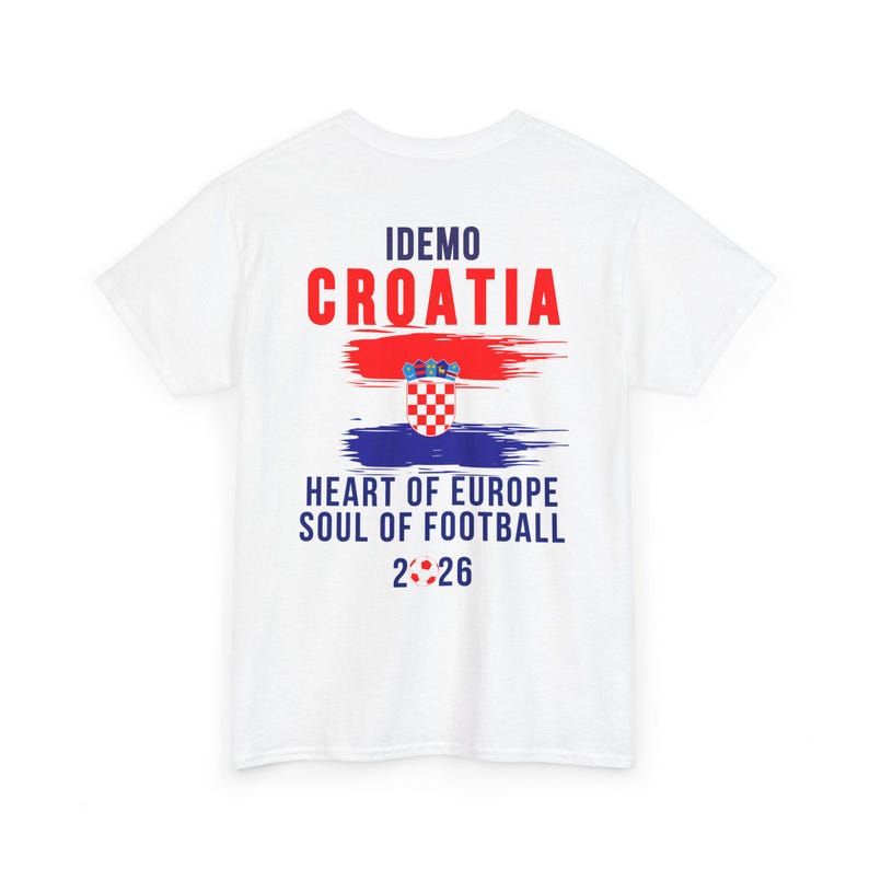 Croatia Fan T-Shirt | Heart of Europe, Soul of Football 2026 image 5