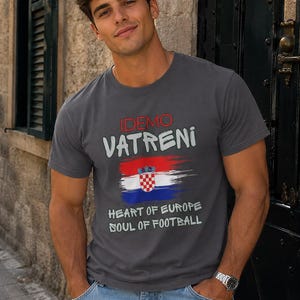Croatia T-Shirt | Vatreni Fan Apparel | Heart of Europe Soul of Football image 1