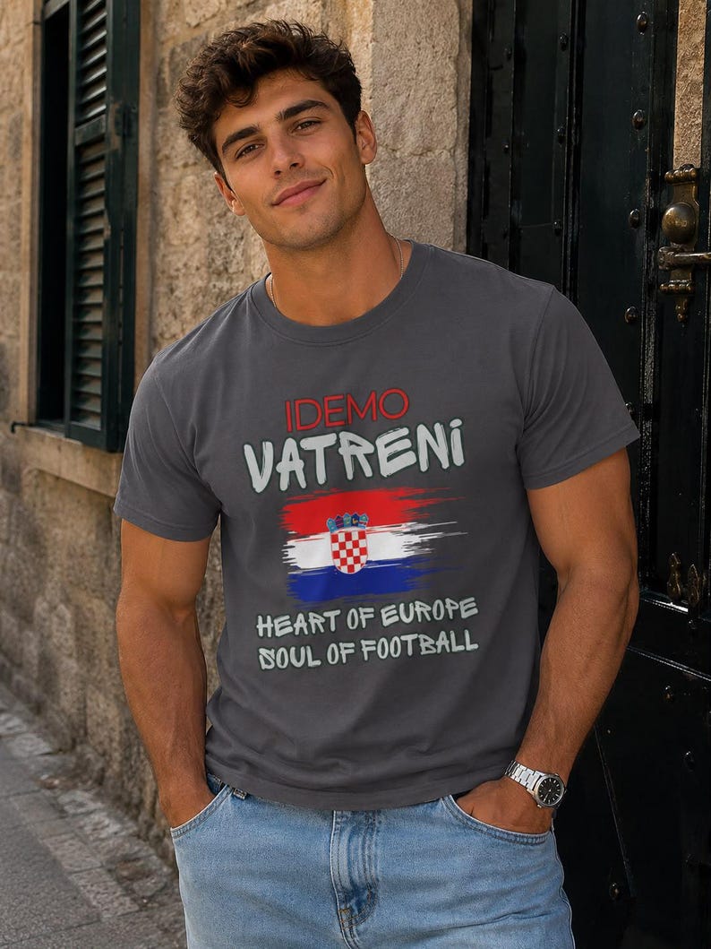 Croatia T-Shirt | Vatreni Fan Apparel | Heart of Europe Soul of Football image 1