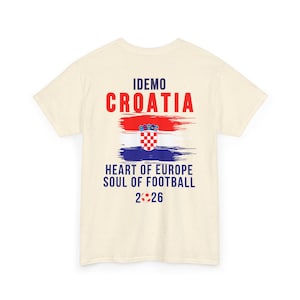 Croatia Fan T-Shirt | Heart of Europe, Soul of Football 2026 image 3