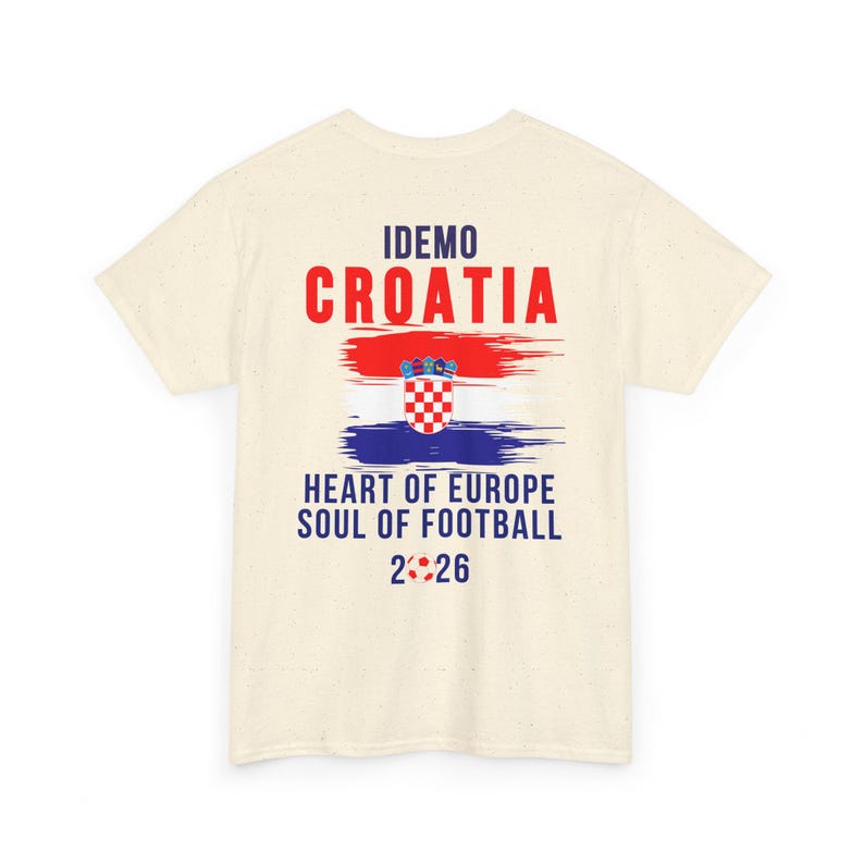 Croatia Fan T-Shirt | Heart of Europe, Soul of Football 2026 image 3