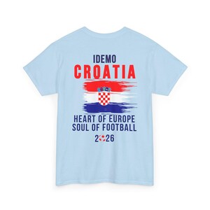 Croatia Fan T-Shirt | Heart of Europe, Soul of Football 2026 image 4