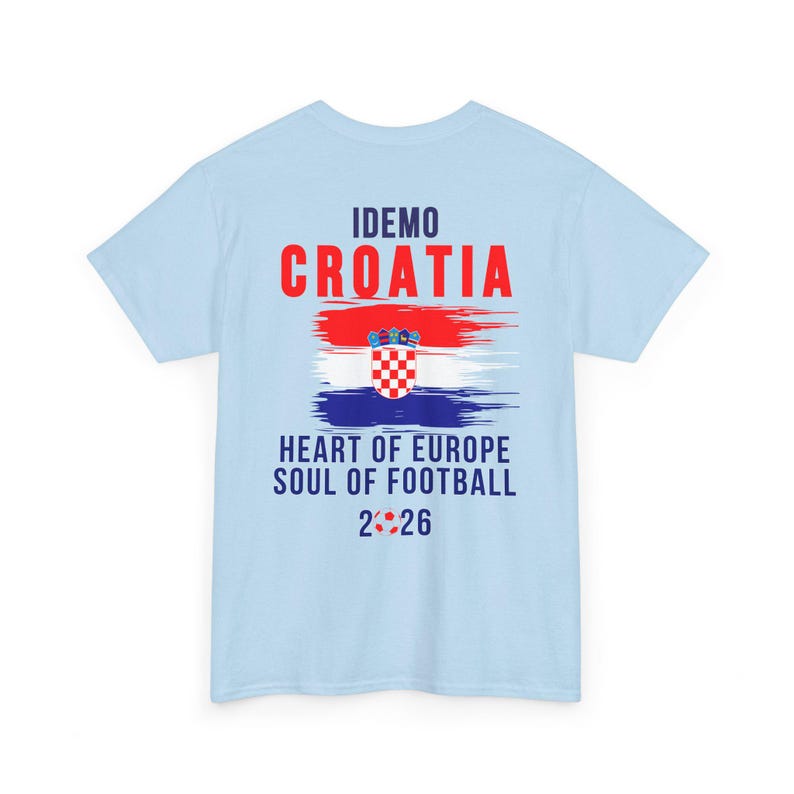 Croatia Fan T-Shirt | Heart of Europe, Soul of Football 2026 image 4