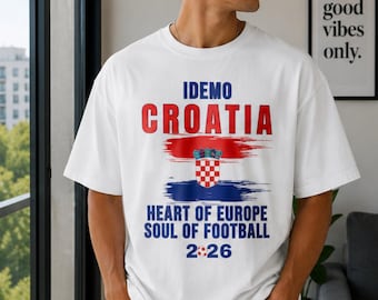 Croatia Football T-Shirt | Heart of Europe, Soul of National Pride (2026)