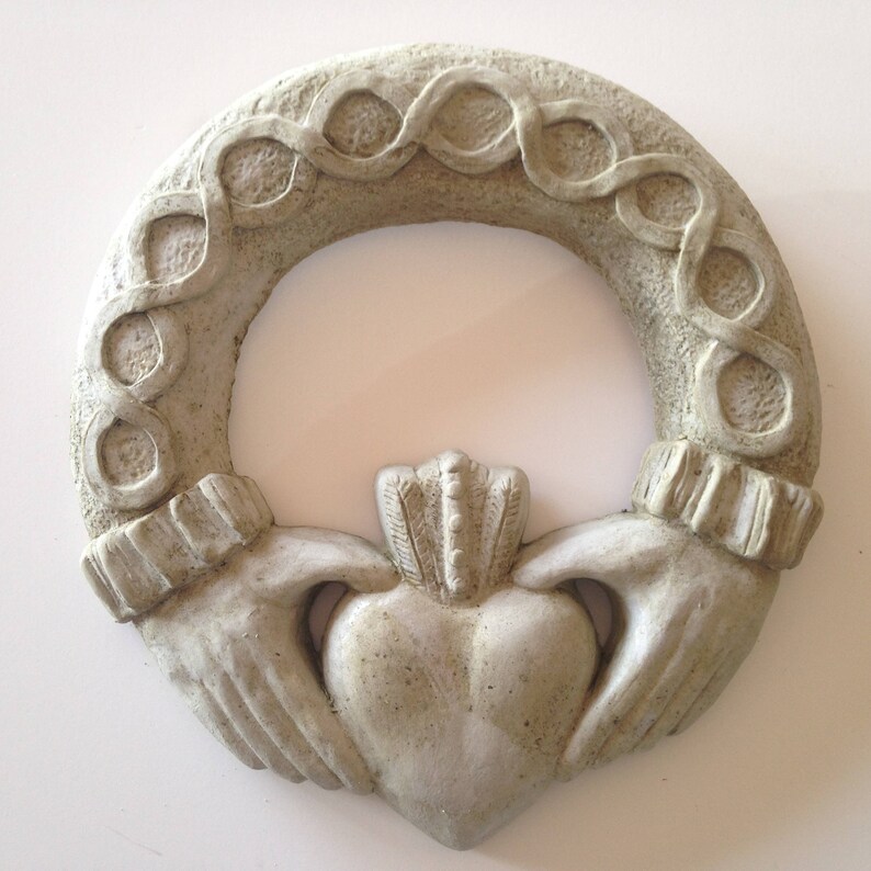 Claddagh Wall Irish Plaque Wreath Celtic Home Decor Garden Art For The Patio Wedding