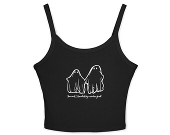 Top cropped 5SOS Cute Ghosts | Regata de alças finas