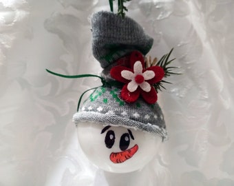 Snowman Christmas Ornament, Snowman Ornaments, Christmas Ornaments, Snowman Decor