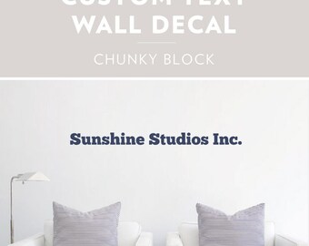 Veronica Sans Texto Personalizado Etiqueta De La Pared Etsy