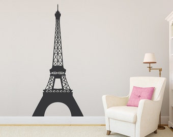 Eiffel Tower Wall Decal - Eiffel Tower Sticker, Eiffel Tower Decal, Paris Decal, Paris Sticker, Travel Decal, French Decal, French Wall Art