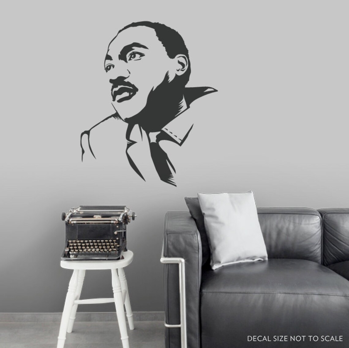 Martin Luther King Jr. Wall Decal Sticker Portrait Decal | Etsy