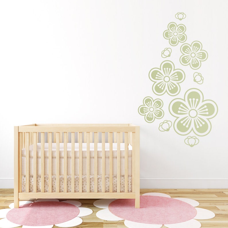 Cherry Blossoms Wall Decal Etsy