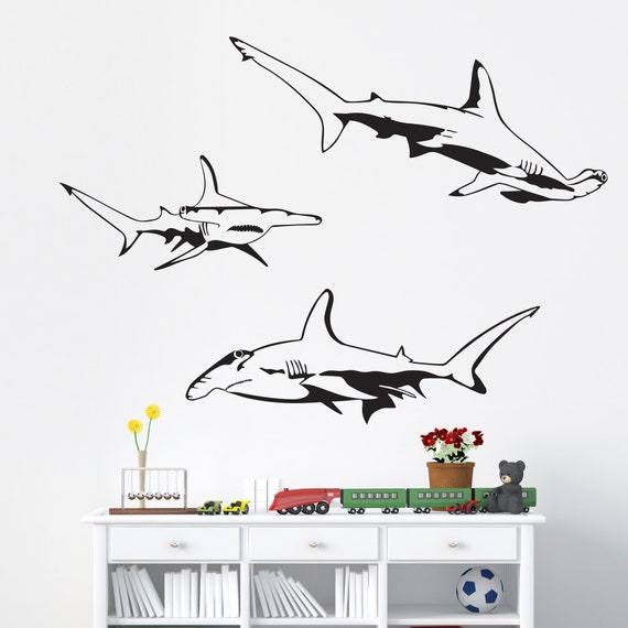 Hammerhead Sharks Wall Decal Shark Decor