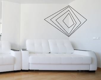 Corner 3D Art Vinyl Wall Decal Sticker-Geometric Shaped, Abstract Decal, Geometric Wall Decal, Abstract Nursery, 3D Wall Decal, Corner Decal