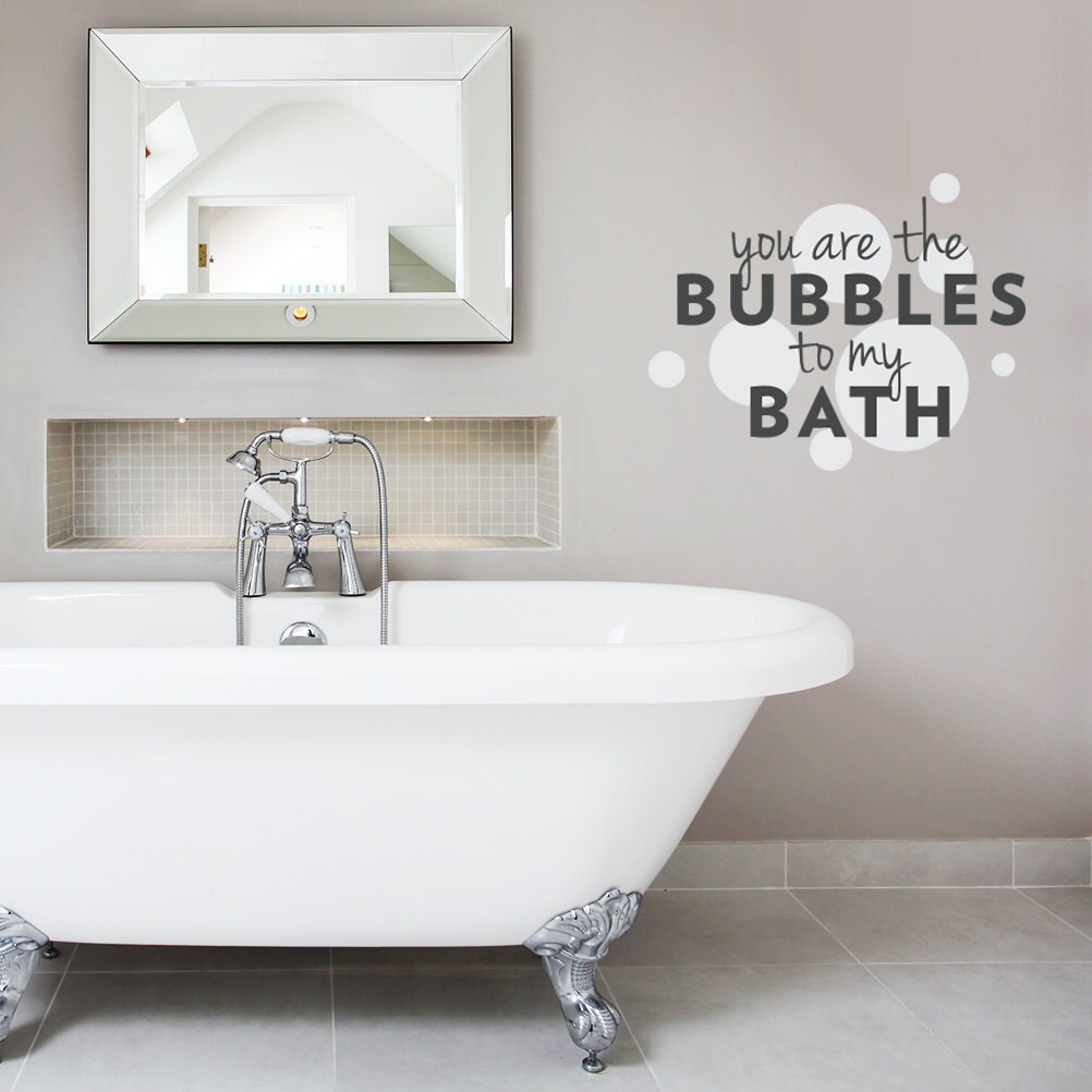 wall sticker vinyl decal bathroom decor Details about / It/'s not my fault I like bubbles