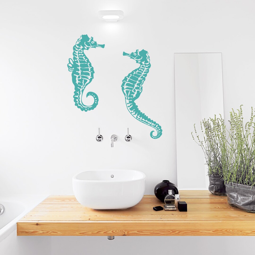Seahorse Wall Decal Seahorse Decal, Seahorse Sticker, Seahorse Decor