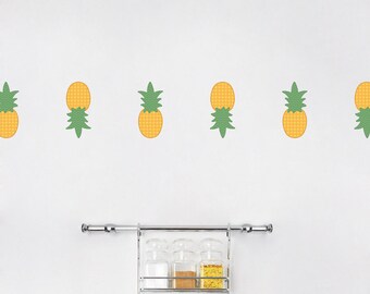 Mini Pineapples Printed Wall Decal