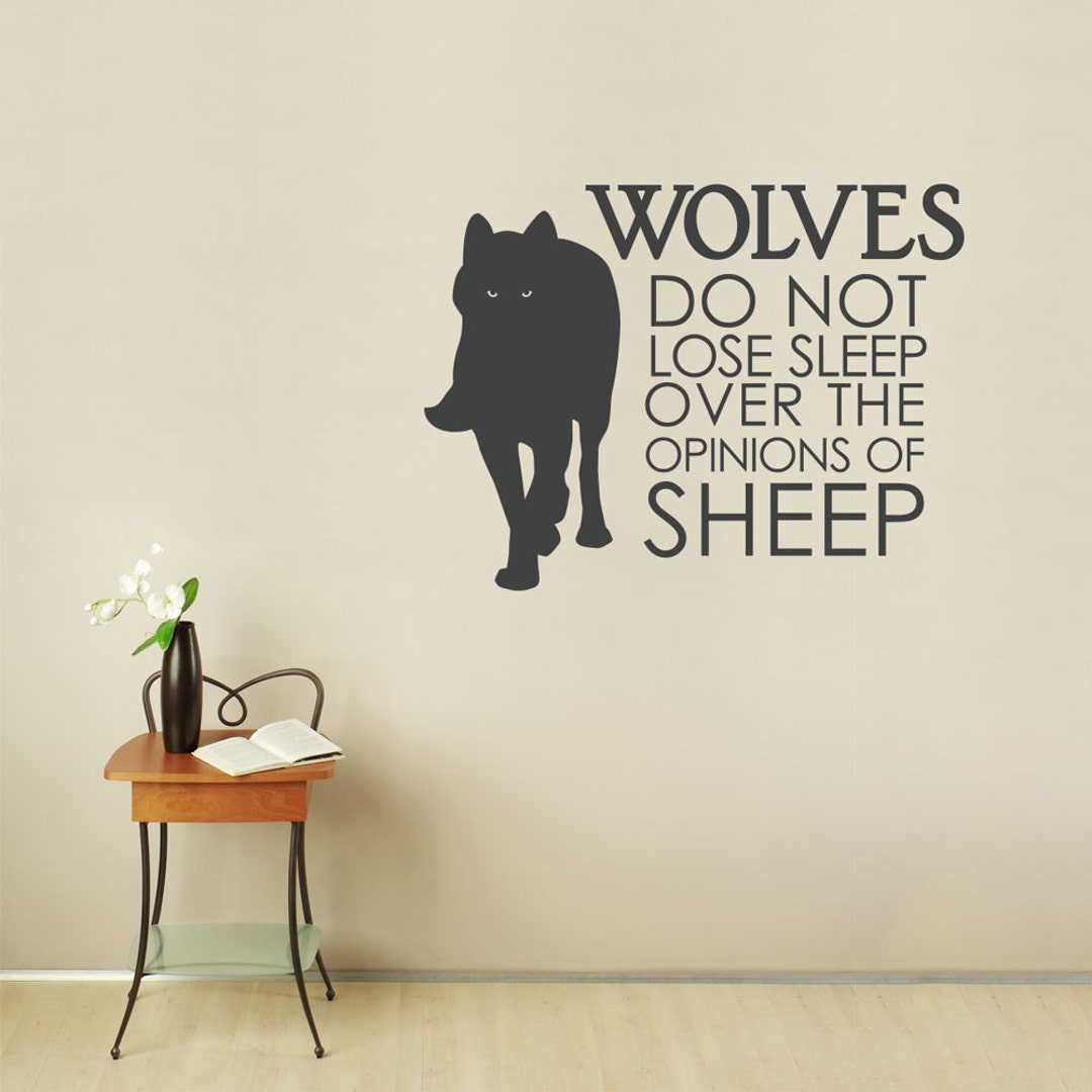Les Loups Ne Perdent Pas La Citation Sommeil Muraux Etsy France