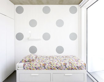 Giant Polka Dots Vinyl Wall Decal - Polka Dot Decal, Polka Dot Art, Nursery Wall Decal Sticker, Large Polka Dot Decal, Dot Wall Decal