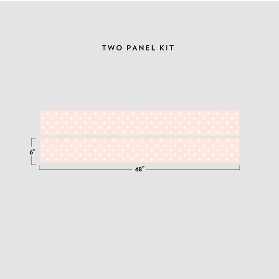 Polka Dot Removable Border Wall Border Nursery Wall Border Etsy