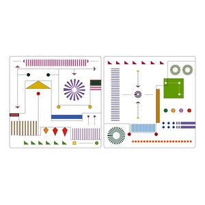Plan de la ville_fond blanc - Illustration numérique Image JPEG téléchargement immédiat