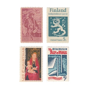 USA Stamp _ 4 Pcs 5 Cent Stamp