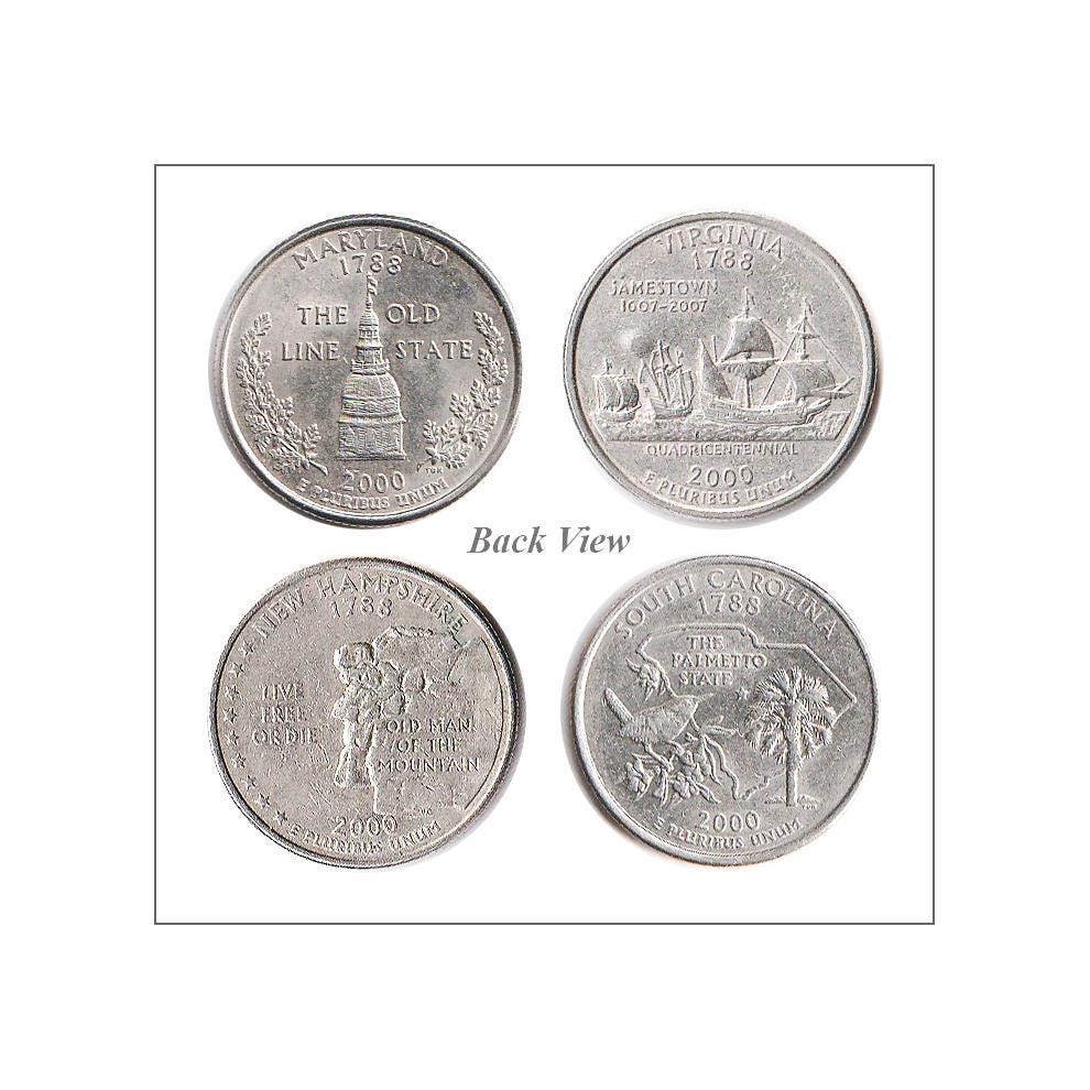 USA Quarter Dollar Coin _ Issue Year 2000 _ 4 Coins Total