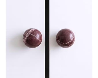 Natural Marble Cabinet Knob, Drawer Pull, Dresser knob, Wardrobe Handle, Kitchen Cabinet Pull, Furniture Handle, Cabinet Handle, Closet Knob