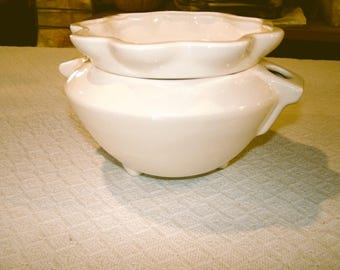 Med. Self Watering Planter (White )