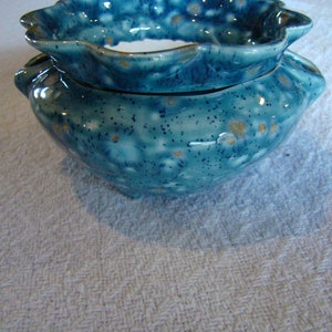 Ruffle Violet Pot ( Sm. Monsoon Seas )