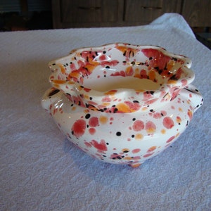 Ceramic Self Watering Planter (Med. Poppy Fields)