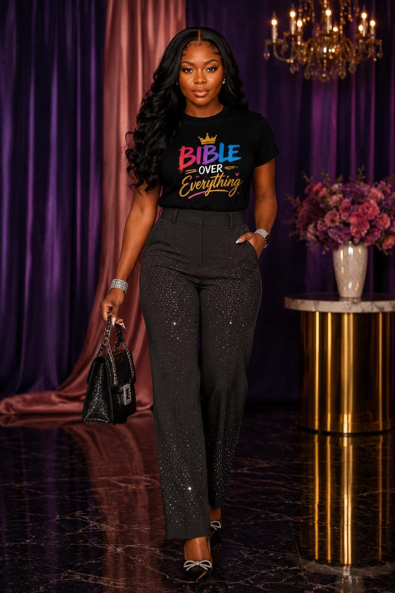Bible Over Everything colorful T-shirt