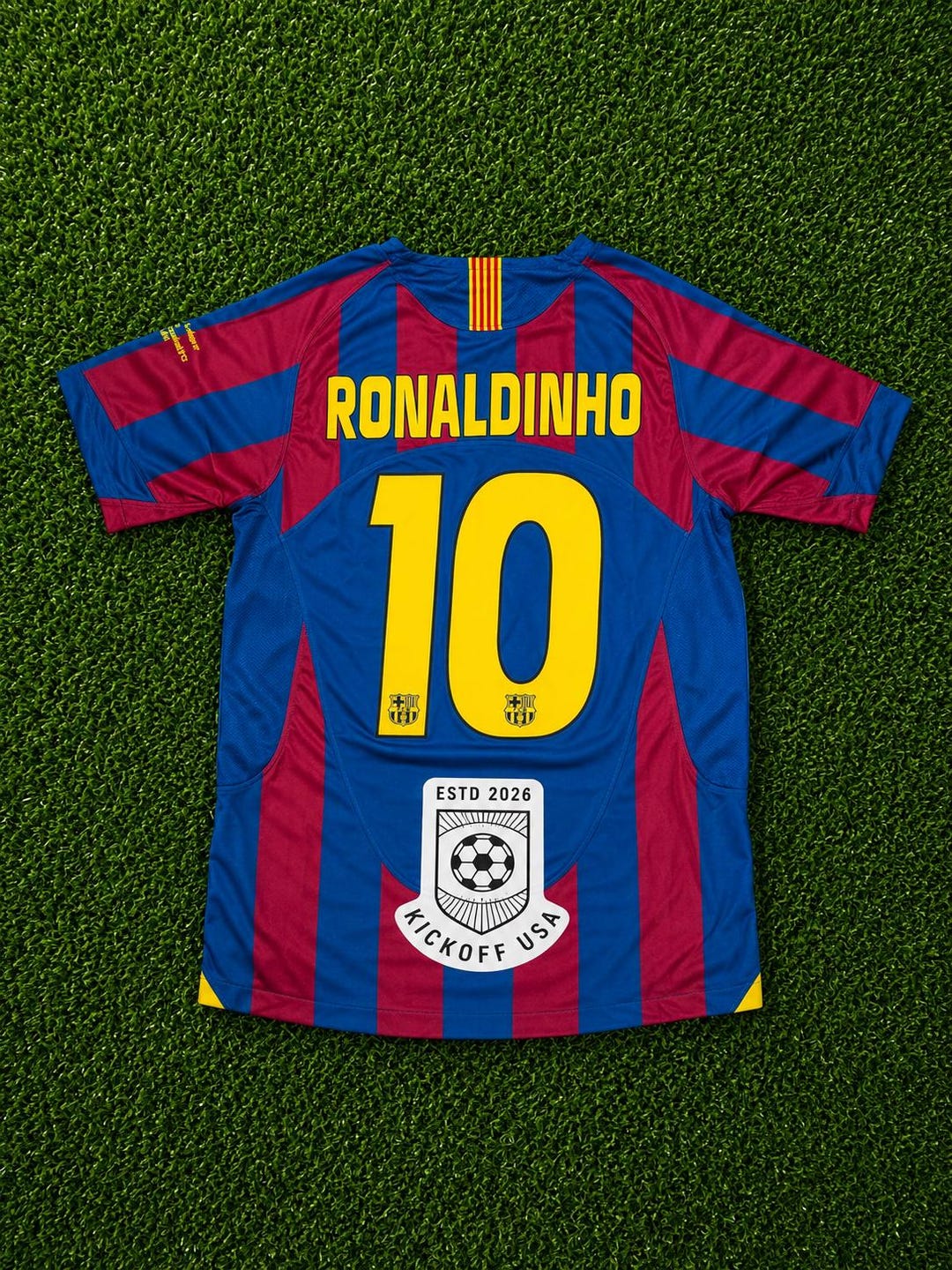 FC Barcelona 2004/05 Home Jersey Red Ronaldinho #10 - Etsy
