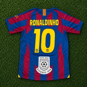 Ronaldinho Jersey Barcelona 10 - Etsy