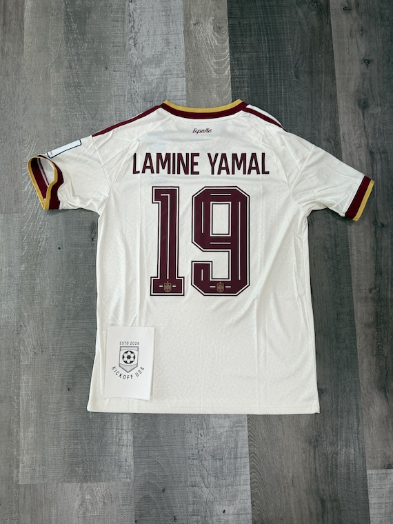 Spain 2026 Away Jersey White/red #19 - Etsy