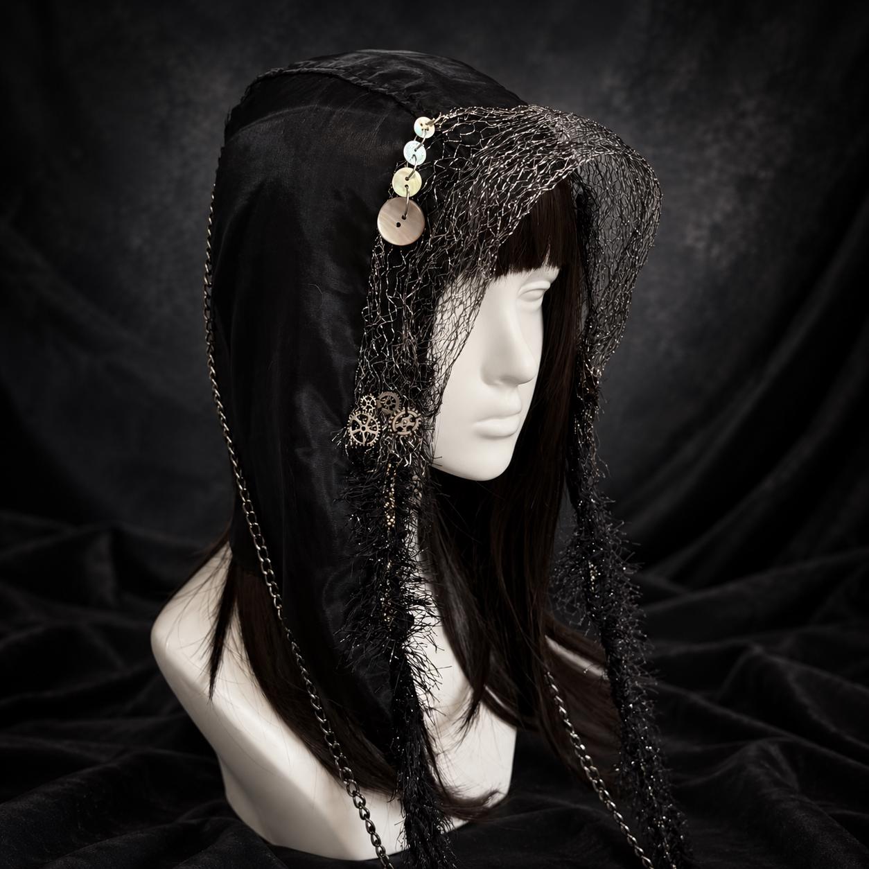 Black Hood Veil - Etsy