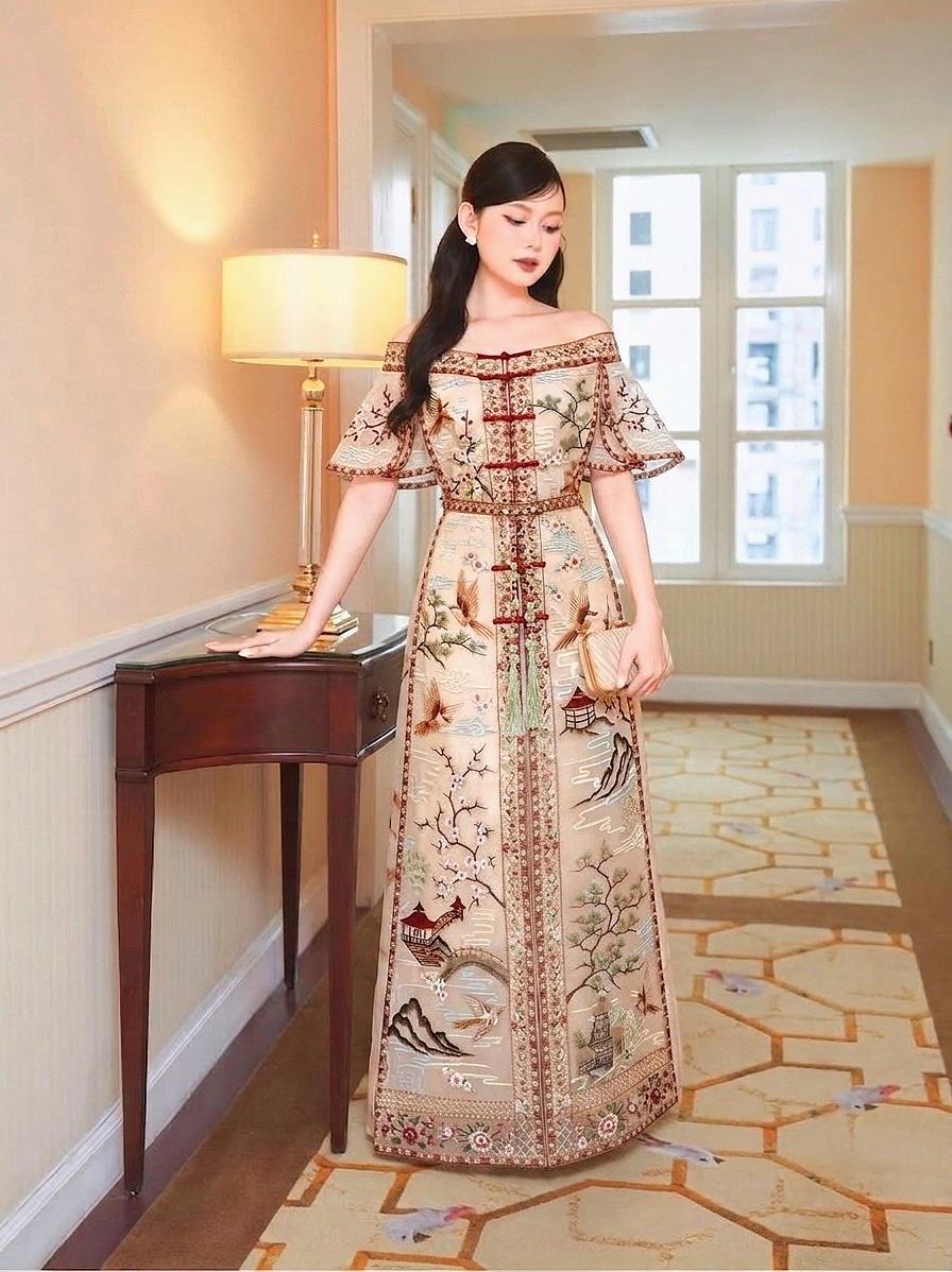 modern sangjit dress Cheongsam Wedding Dress